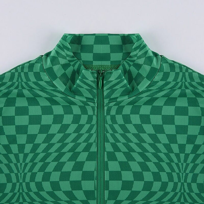 Indie Aesthetic Zip Up Top