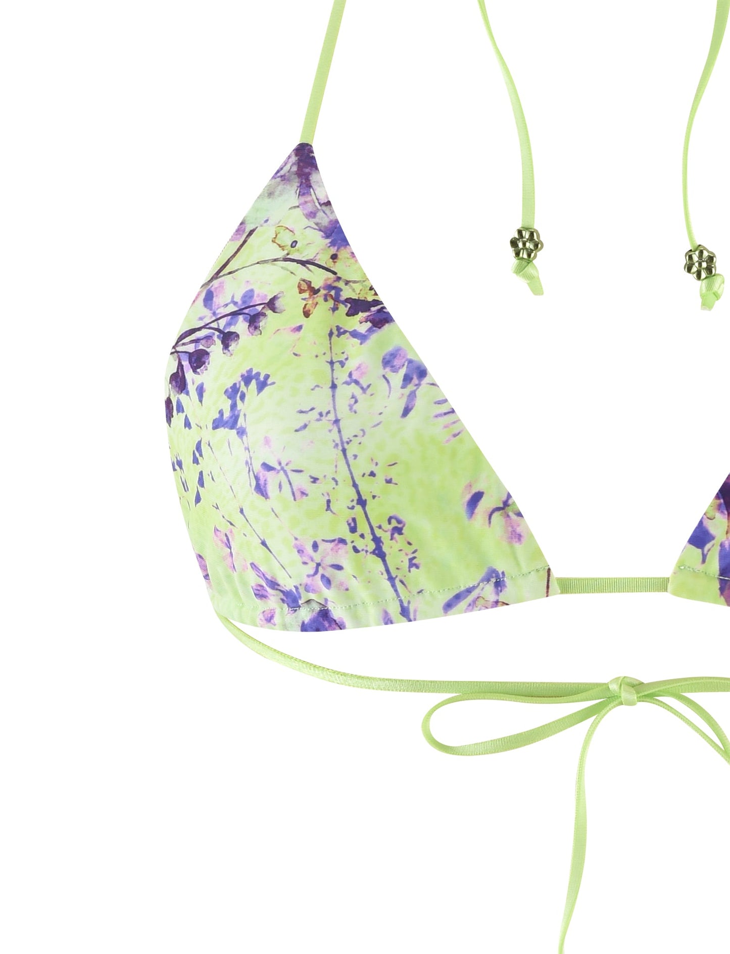 AVE BIKINI TOP - GREEN : BY POPPY FLORAL