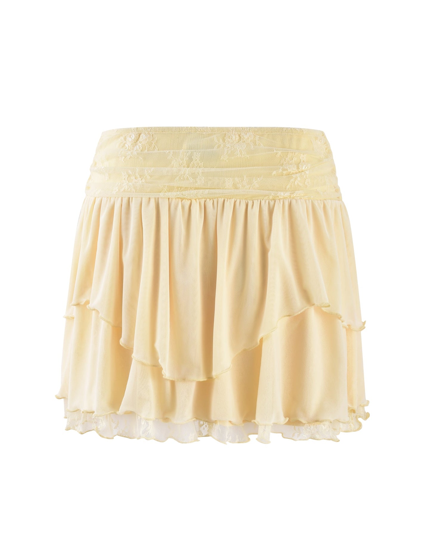 HARPER MINI SKIRT - YELLOW : LEMON