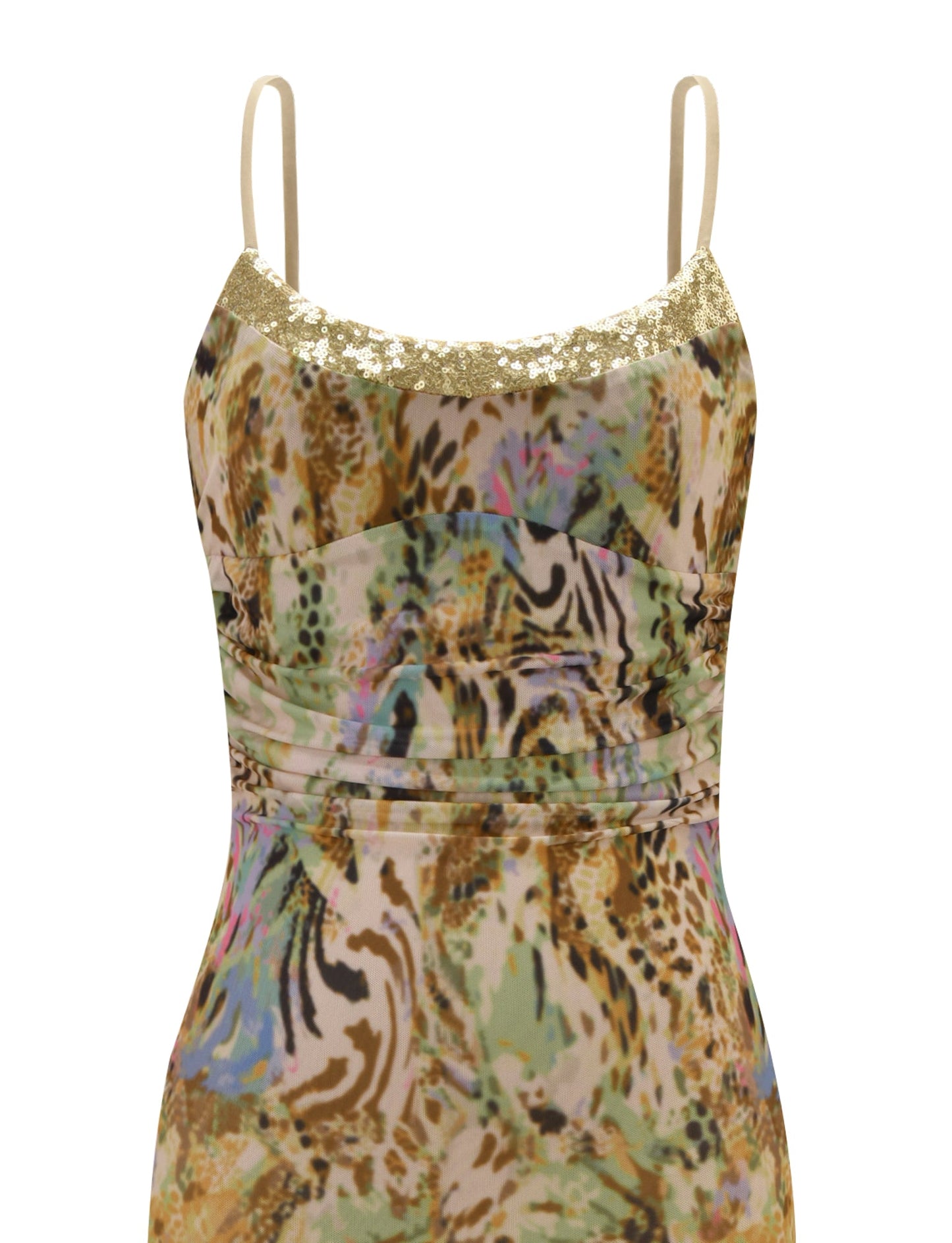 ELYSIUM MAXI DRESS - ANIMAL SWIRL