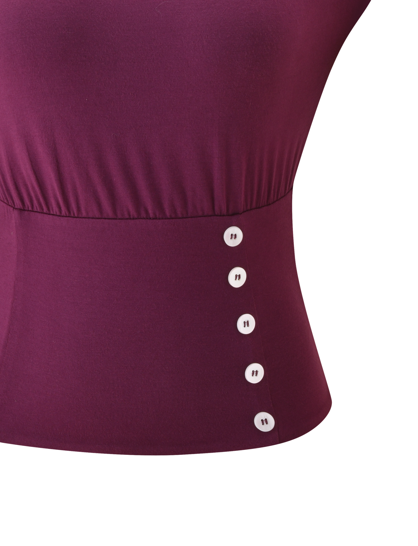 ALYSSA OFF SHOULDER TOP - PLUM