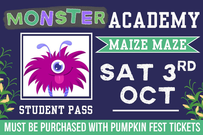 Monster Academy Maize Maze - Saturday 3rd October 2026