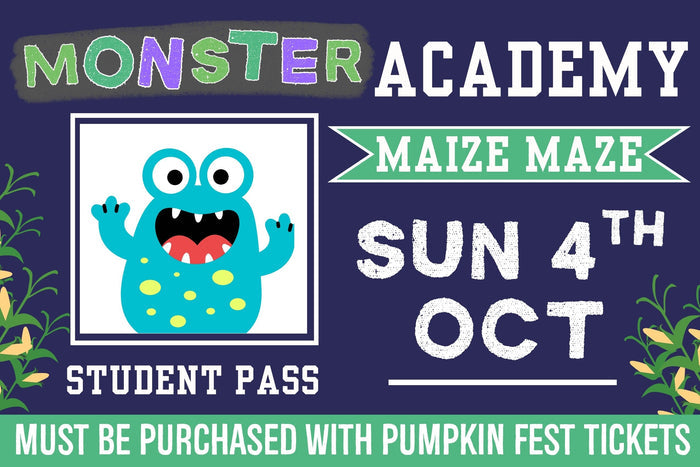 Monster Academy Maize Maze - Sunday 4th October 2026