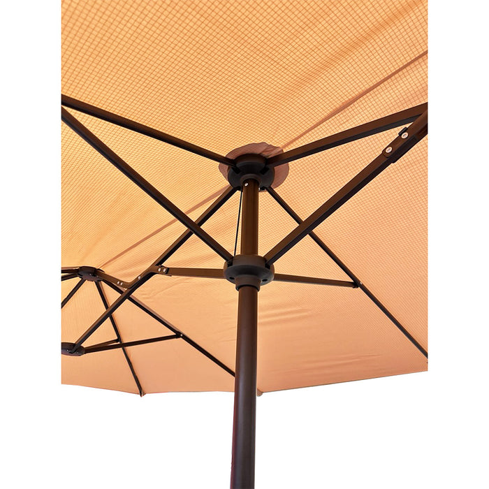 Replacement Canopy for Phi Villa Green Party 13' Outdoor Double Sided Patio Umbrella - RipLock 350