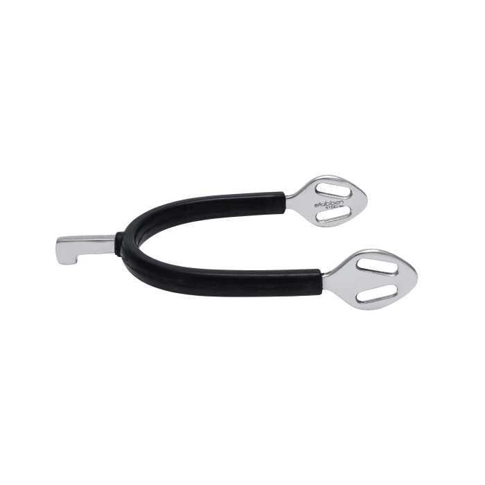 Stübben fine line spurs stainless steel - rubber covered with hammer neck 1149 Stübben