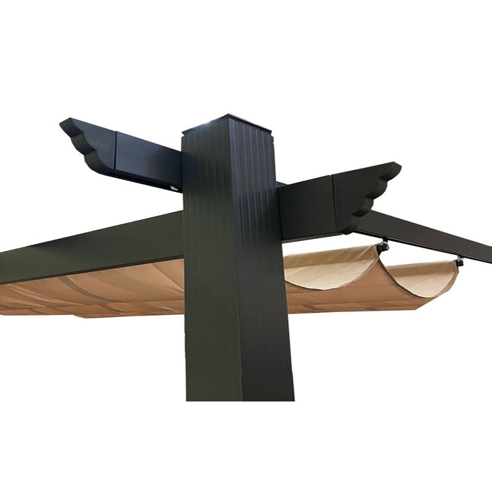 Universal Replacement Canopy for 10' x 13' Retractable Pergola - Beige, RipLock 350
