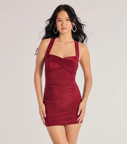 Cross Your Mind X-Back Short Dress