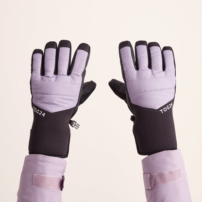Adventure Waterproof Insulated Ski Gloves - Lavender Grey