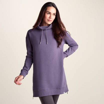 Drakeford Womens Supersoft Longline Sweat - Smokey Purple