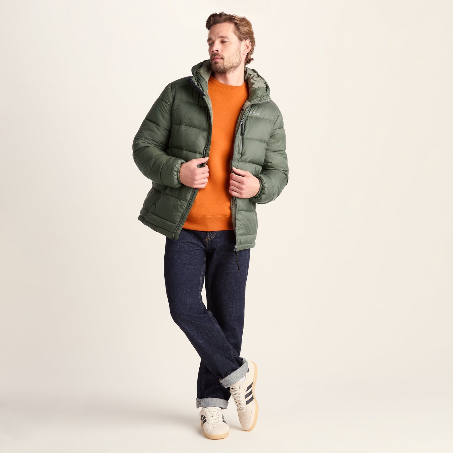 Maloney Mens Wind Resistant Insulated Jacket - Light Forest