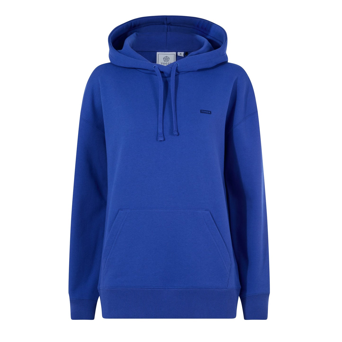 Meera Womens 100% Cotton Relaxed Fit Hoody - Cobalt Blue