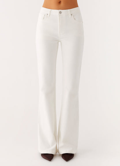 Aldo Bootleg Jeans - White