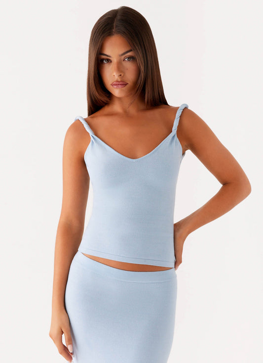 Anastasia Knit Top - Blue