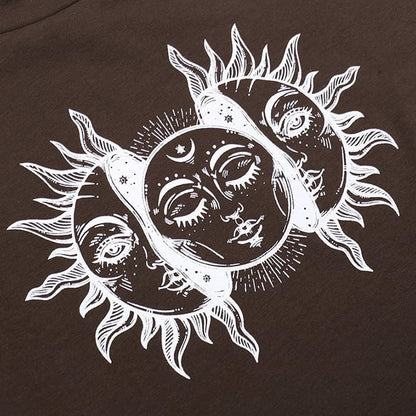 Brown Sun Crop Top