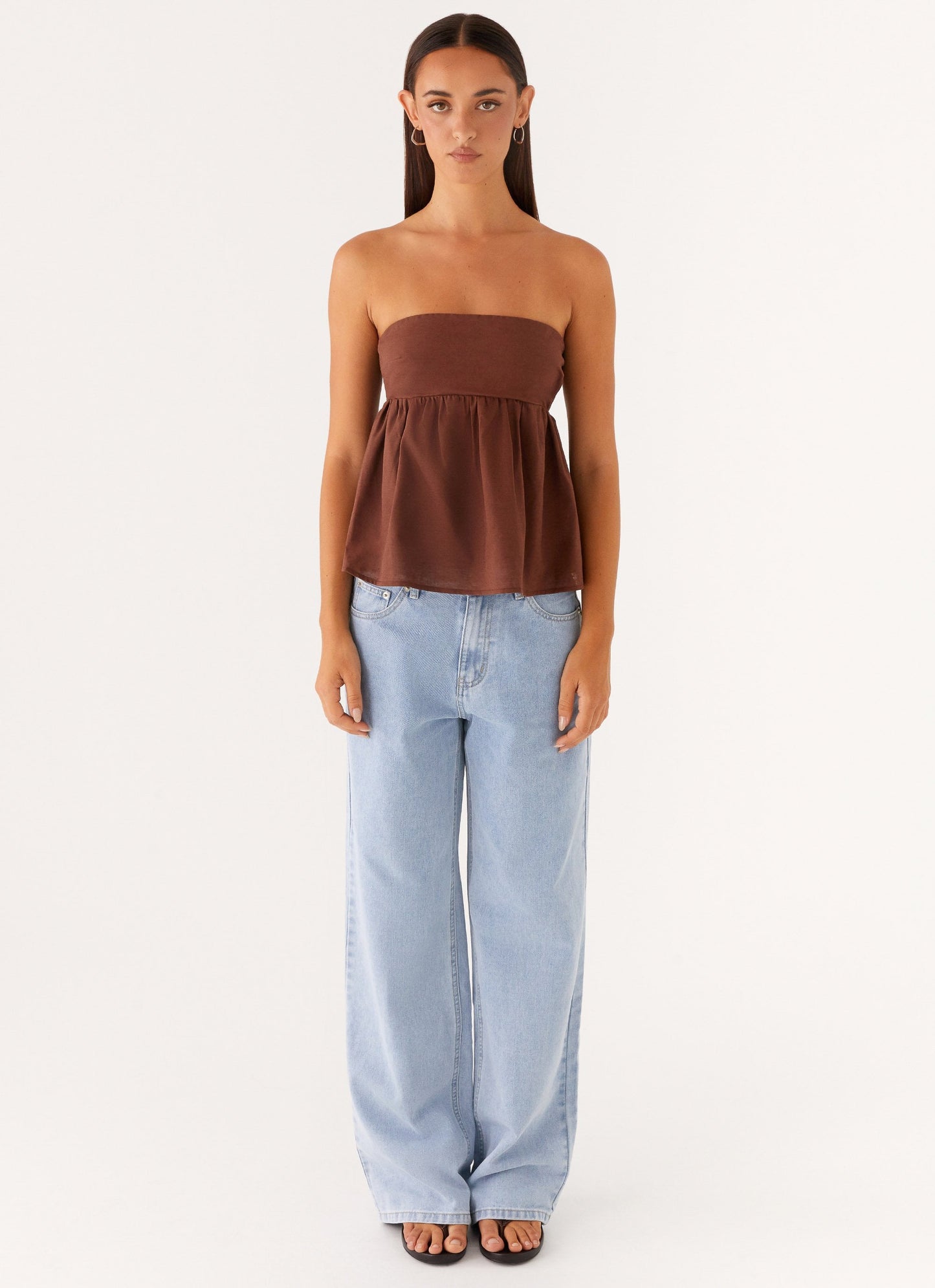 Cassie Tube Top - Chocolate