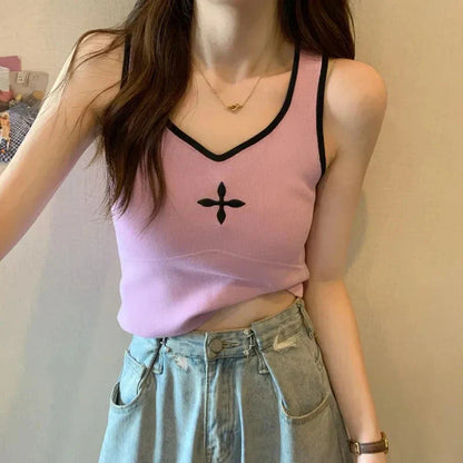 Casual Knitted Crop Top