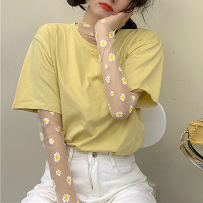 Daisy Mesh Top + Tee Co-Ord