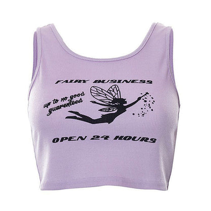 Fairy Business Ribbed Top