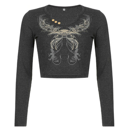Fairy Grunge Aesthetic Crop Top