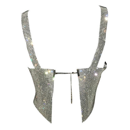 Feelin  So Icy Rhinestone Top