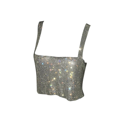 Feelin  So Icy Rhinestone Top