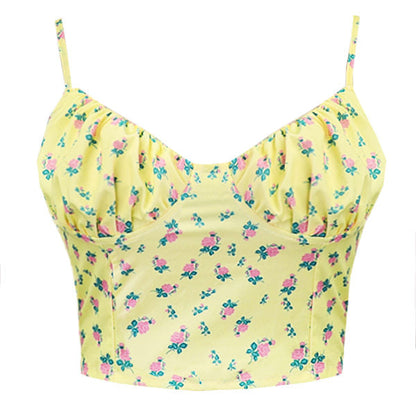 Floral Sin Lace Up Top