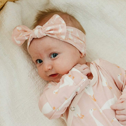 Knit Headband Bow - Goosie