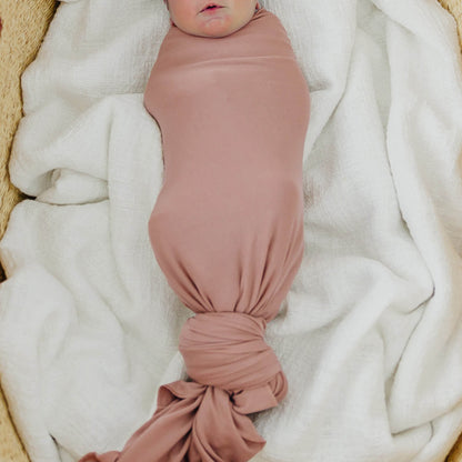 Knit Swaddle Blanket - Pecan