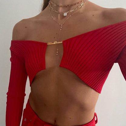 Knitted Cardigan Women Top