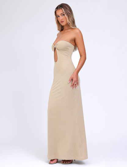 CECILY MAXI DRESS - GOLD