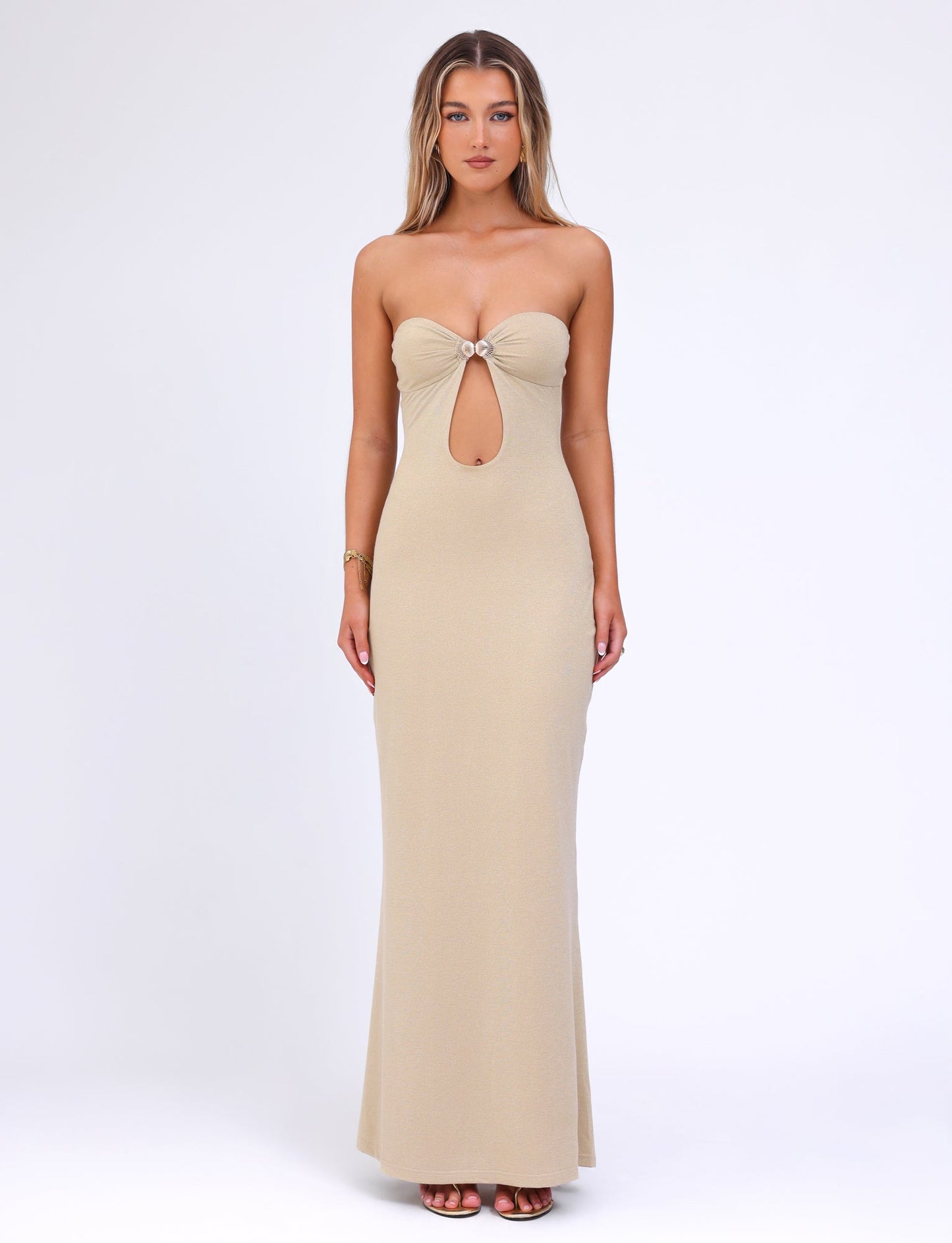 CECILY MAXI DRESS - GOLD