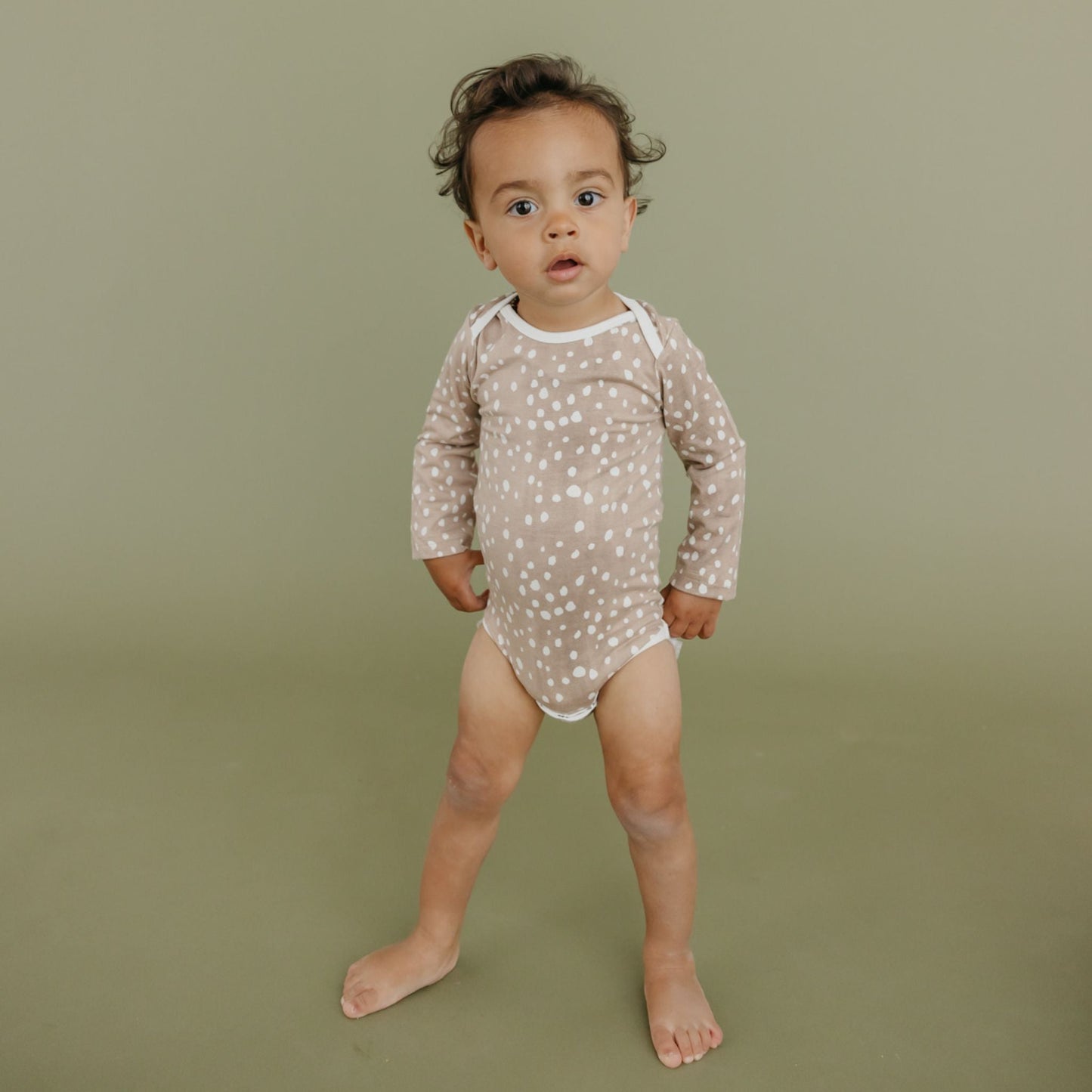 Long Sleeve Bodysuit - Fawn