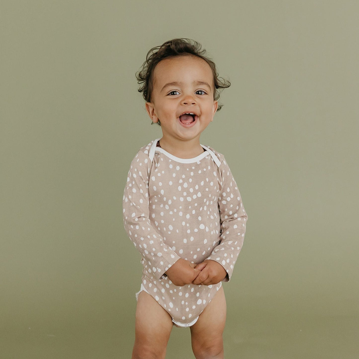 Long Sleeve Bodysuit - Fawn