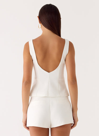 Lulita Belted Shorts - White