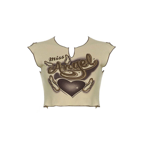 Miss Angel Ribbed Top