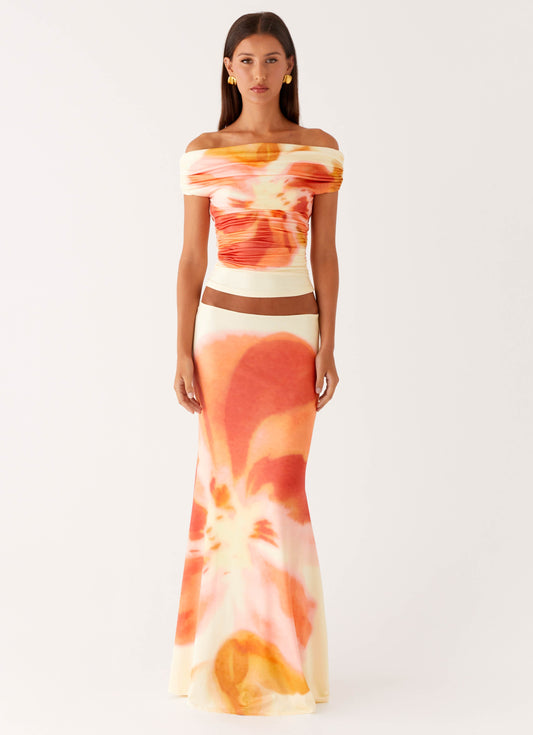 Moka Maxi Skirt - Mimosa Blossom