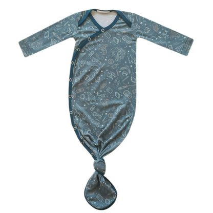 Newborn Knotted Gown - Hogwarts
