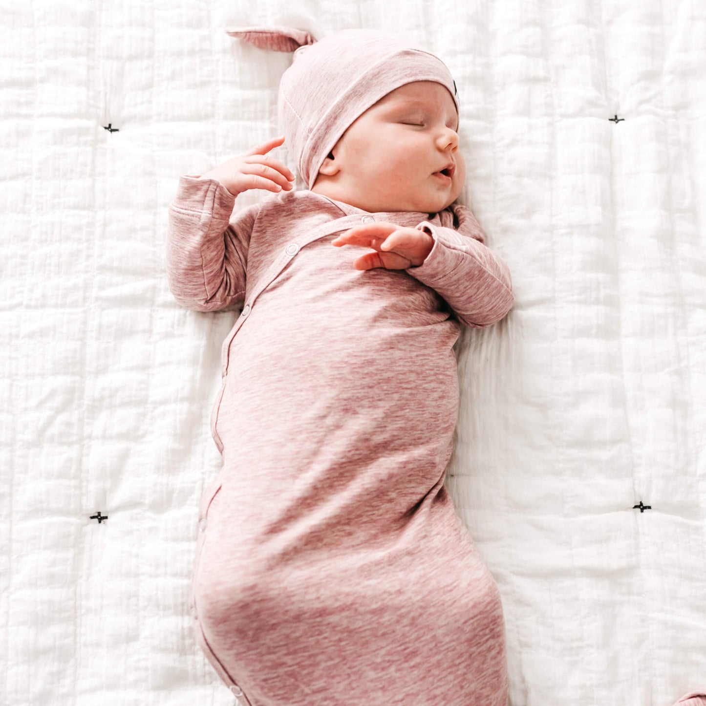 Newborn Knotted Gown - Maeve