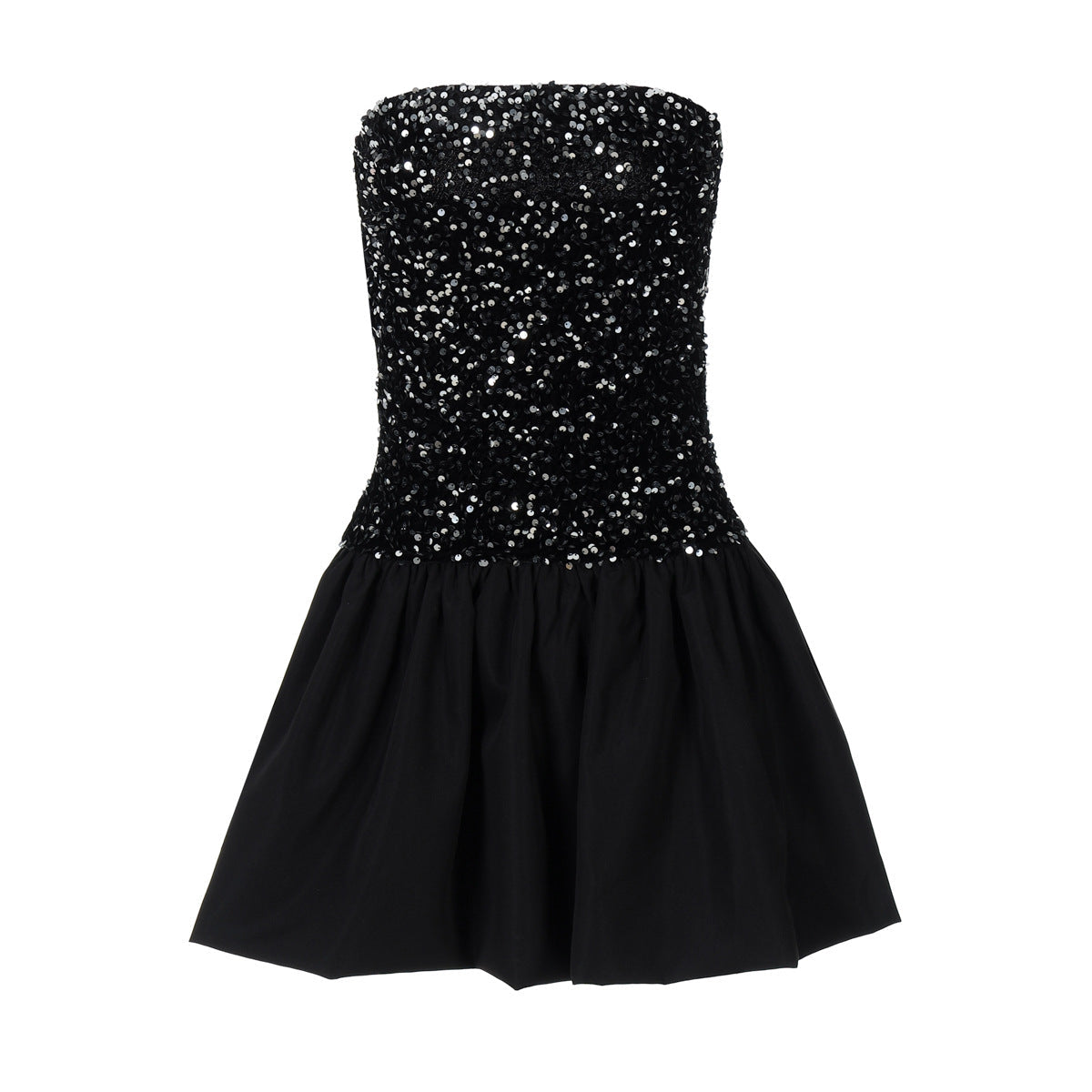 off the Shoulder Tube Top Short Sequin