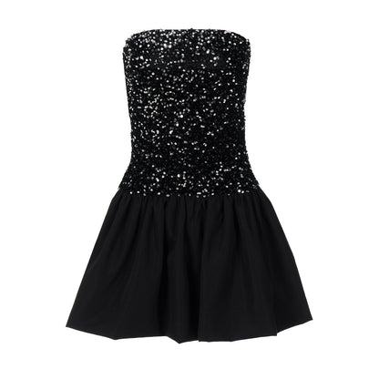 off the Shoulder Tube Top Short Sequin