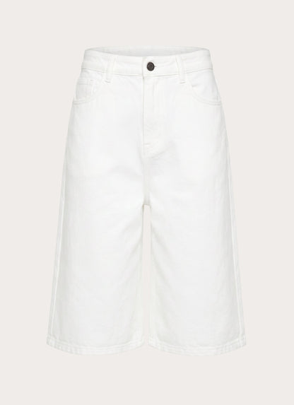 Orleans Denim Jorts - White