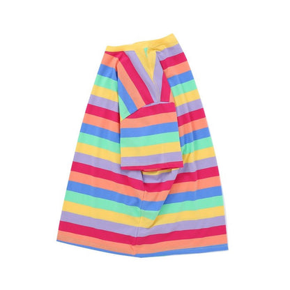 Pastel Oversized Stripe T-Shirt