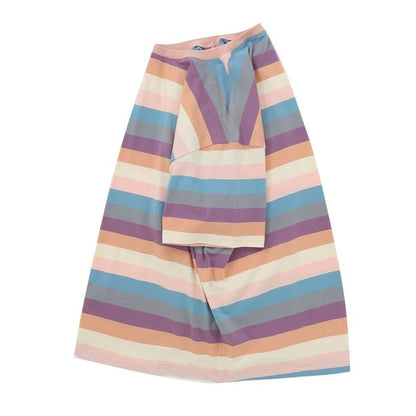 Pastel Oversized Stripe T-Shirt