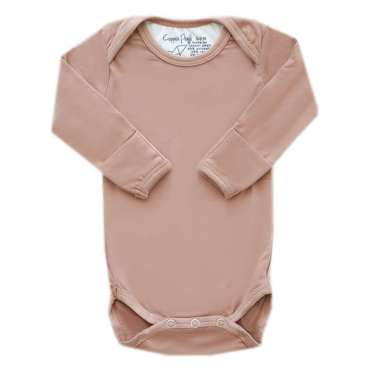 Long Sleeve Bodysuit - Pecan