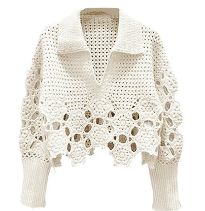 Crochet Long Sleeve Top