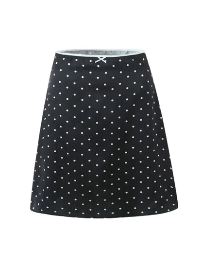 Lace-Up Sleeveless Top Bow Mini Skirt Outfits