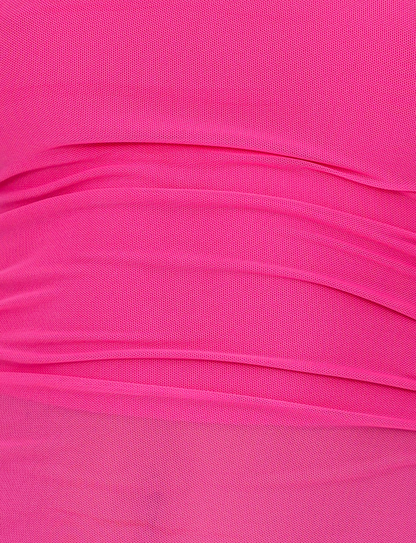 HARRIETT TUBE TOP - PINK : PINK