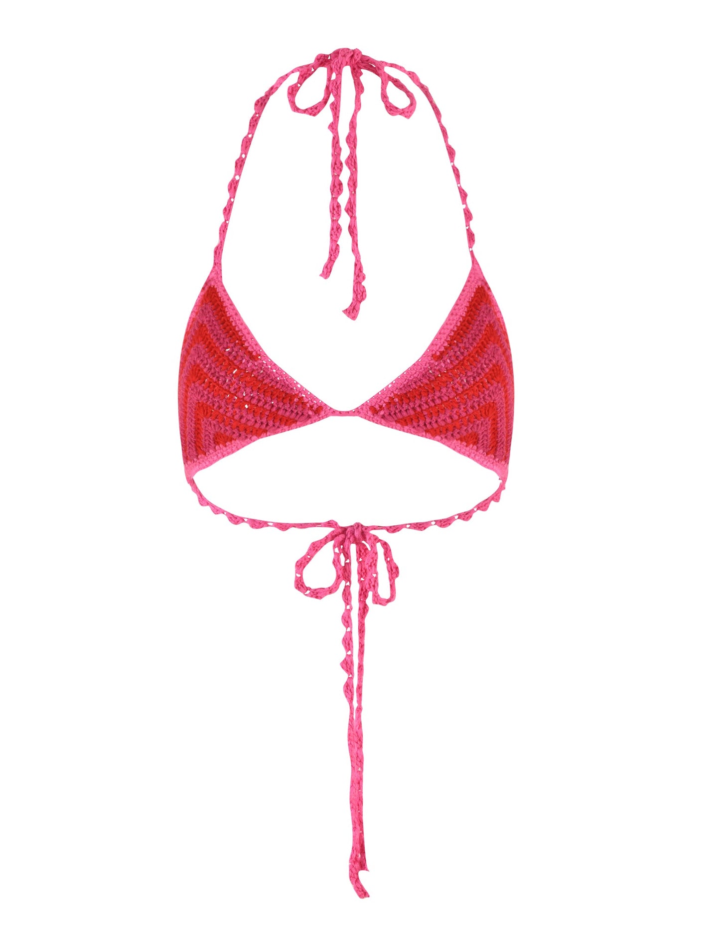 CORA BIKINI TOP - PINK : STRIPE
