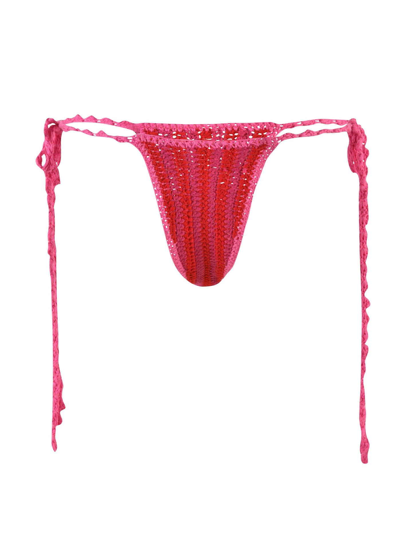CORA BIKINI BOTTOM - PINK : STRIPE