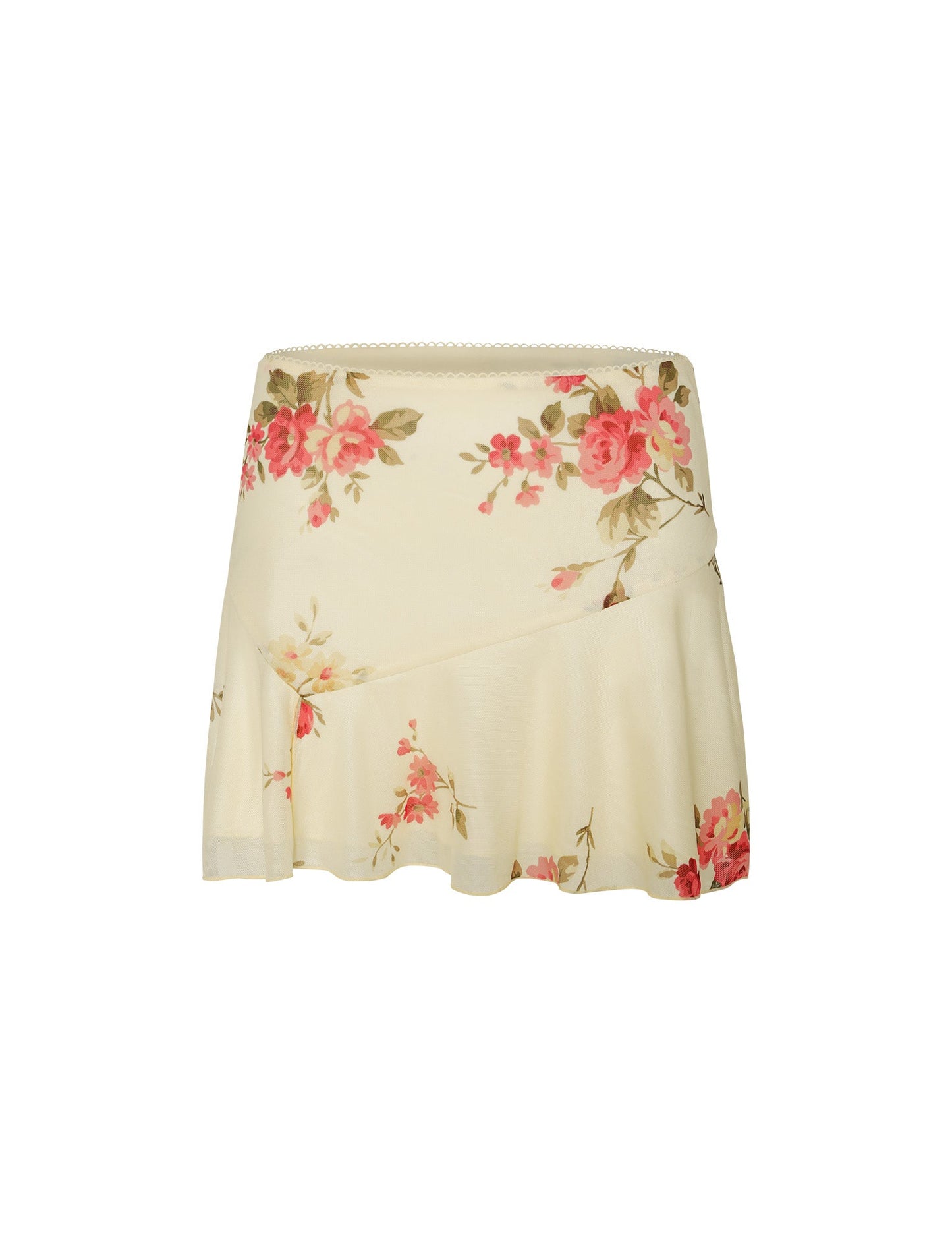 FEYRA SKIRT - YELLOW : MACRO FLORAL : POP FLORAL